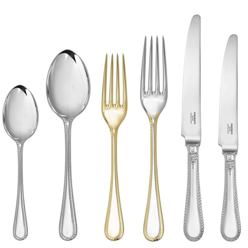 Feather Edge Cutlery Sets Inkerman Silver
